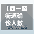 【西一路街道确诊人数,西一路社区医院地址】