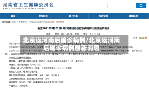北京返河南后确诊病例/北京返河南后确诊病例最新消息-第3张图片