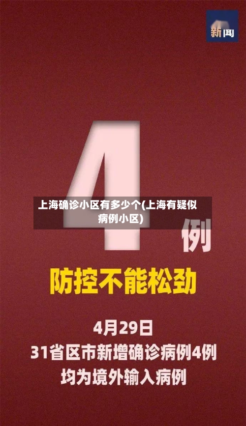 上海确诊小区有多少个(上海有疑似病例小区)-第2张图片