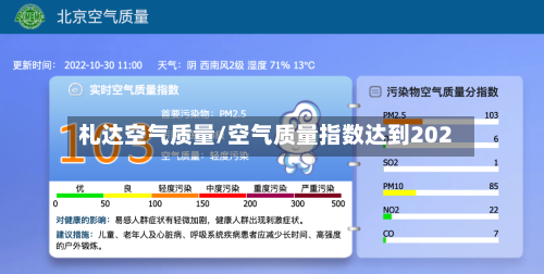 札达空气质量/空气质量指数达到202