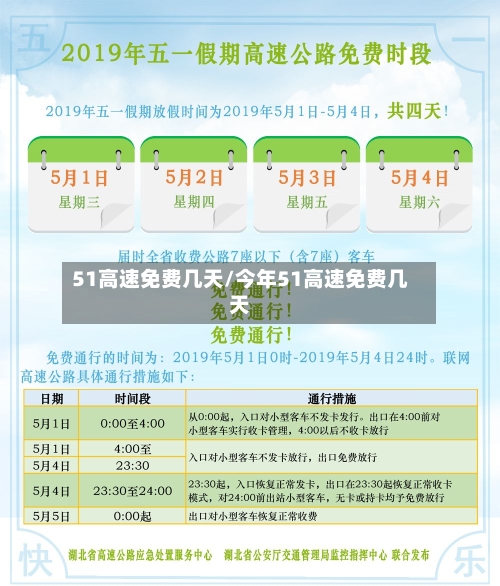 51高速免费几天/今年51高速免费几天